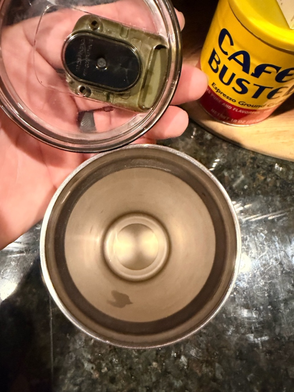 YETI White Stainless Steel Tumbler 20oz Green mag with Mystery Ranch Sticker ❤️ - Picture 3 of 9